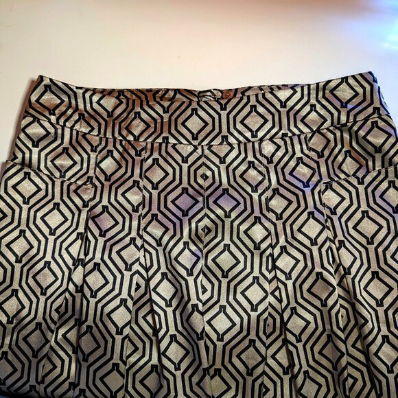 MEXX NWT SATIN skirt Sz 36 or M or 30 Waist PLEATED POCKETS  SILKY SOFT OFFICE - Picture 5 of 13